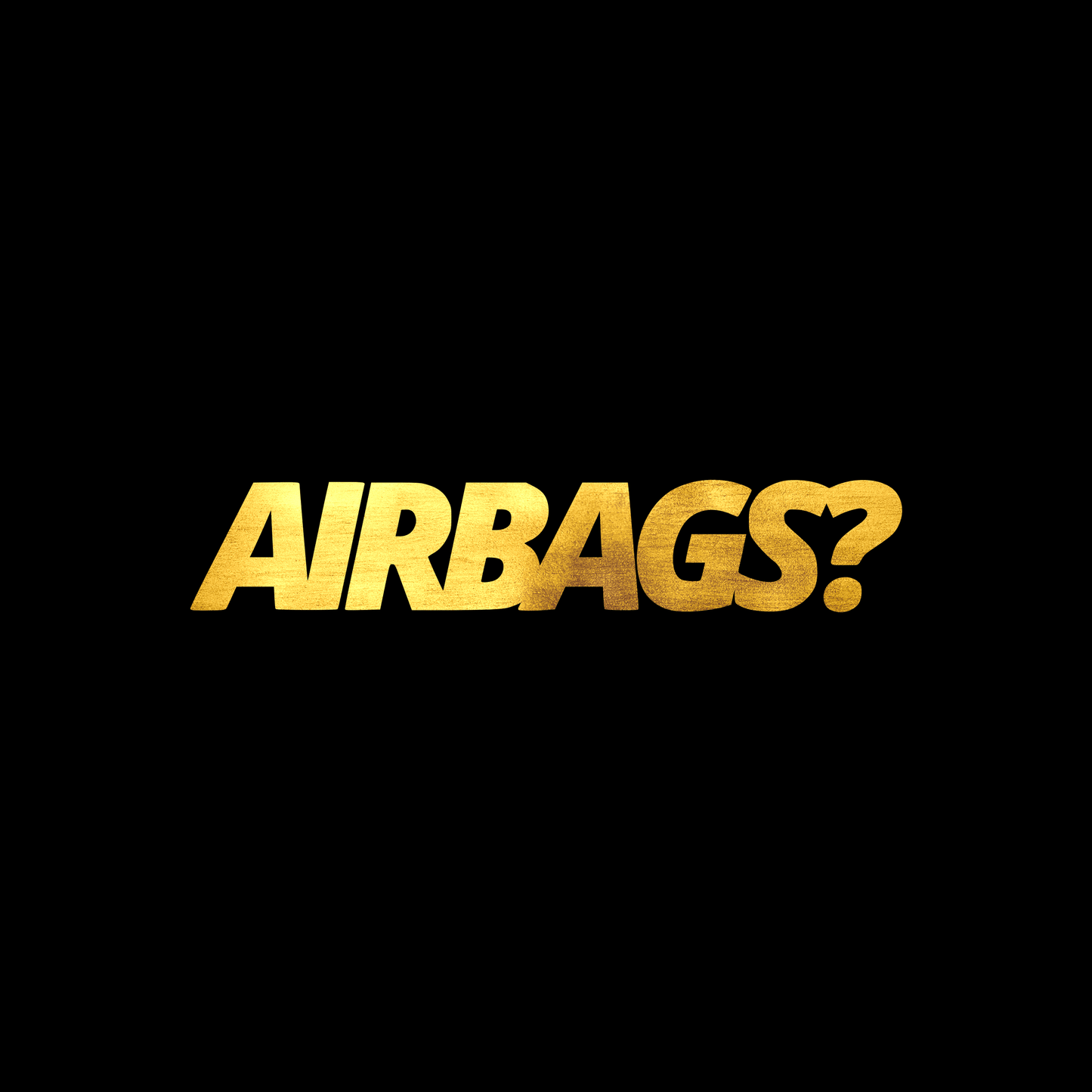 Airbags sticker decal