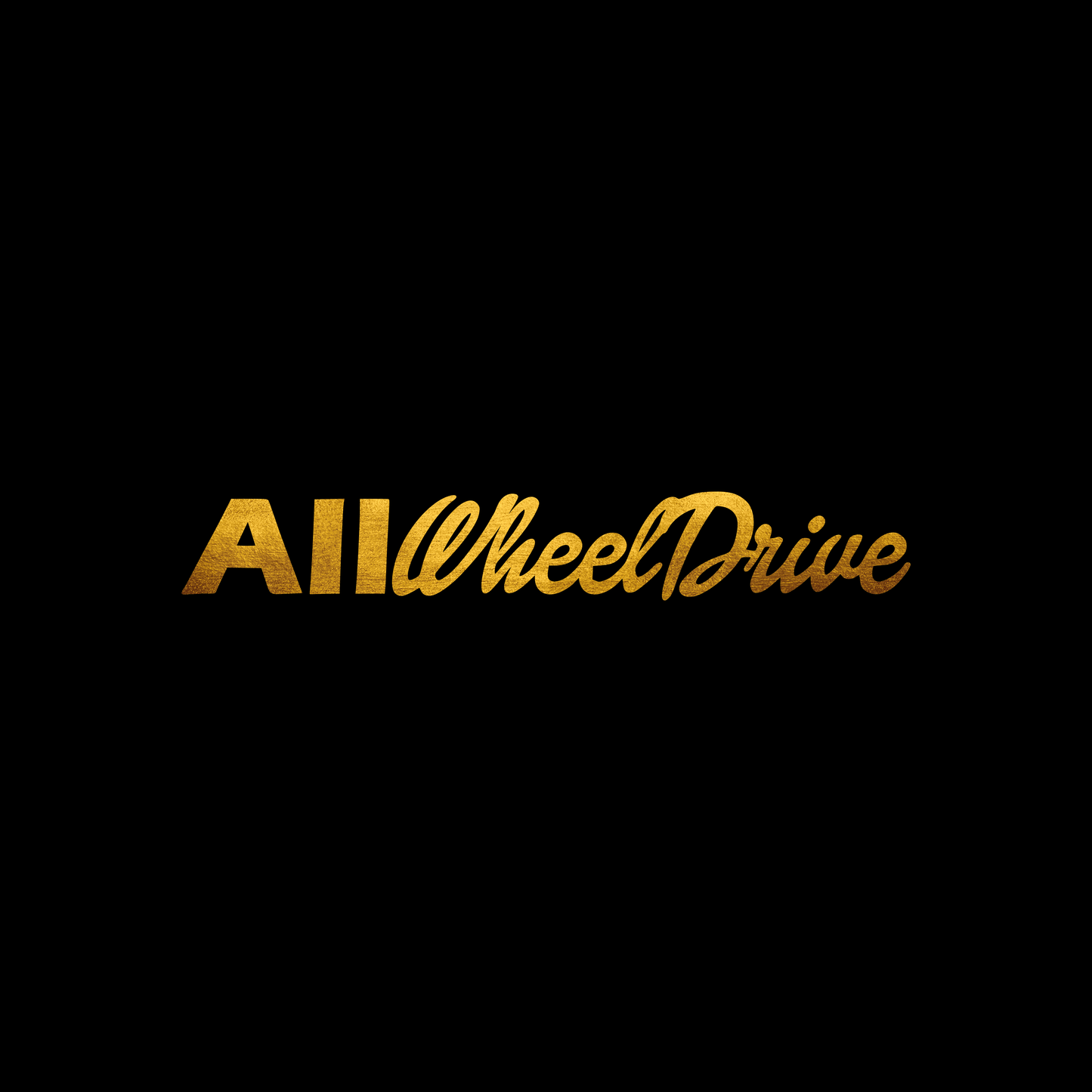 All wheel drive sticker decal