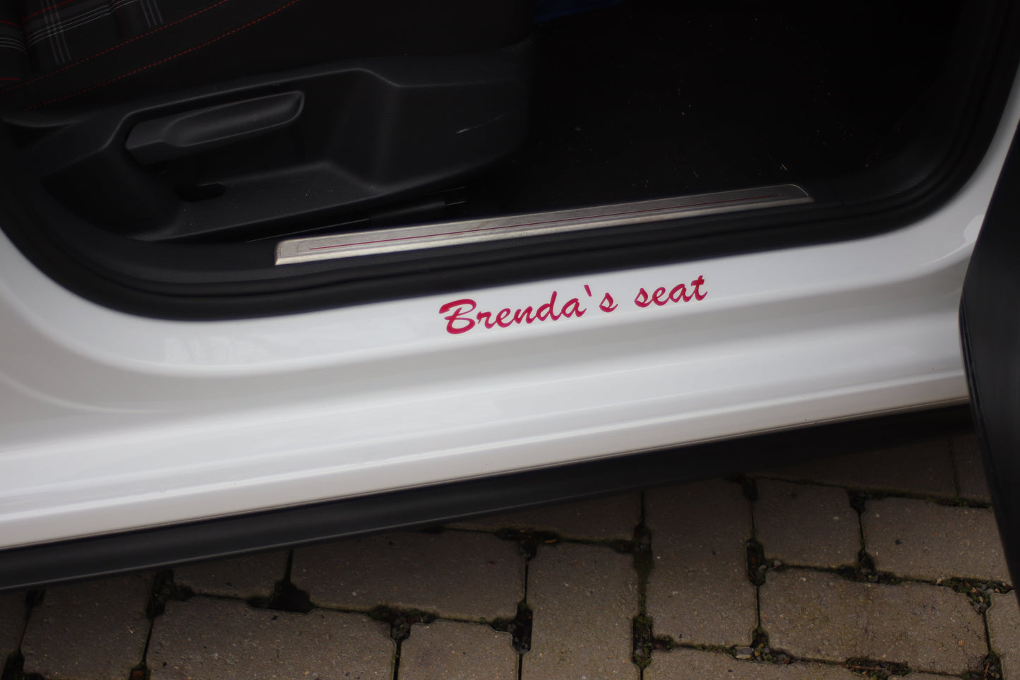 Wifey's seat sticker decal
