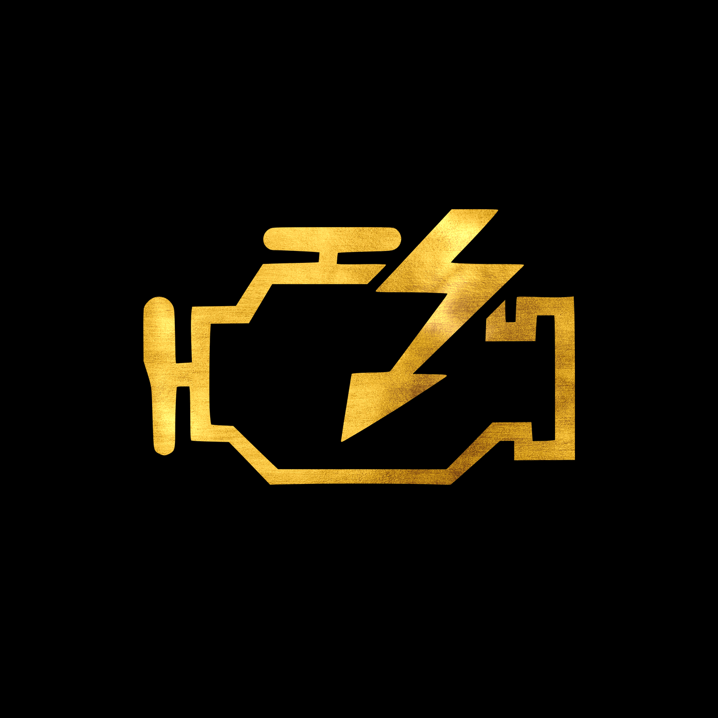 Check engine sticker decal