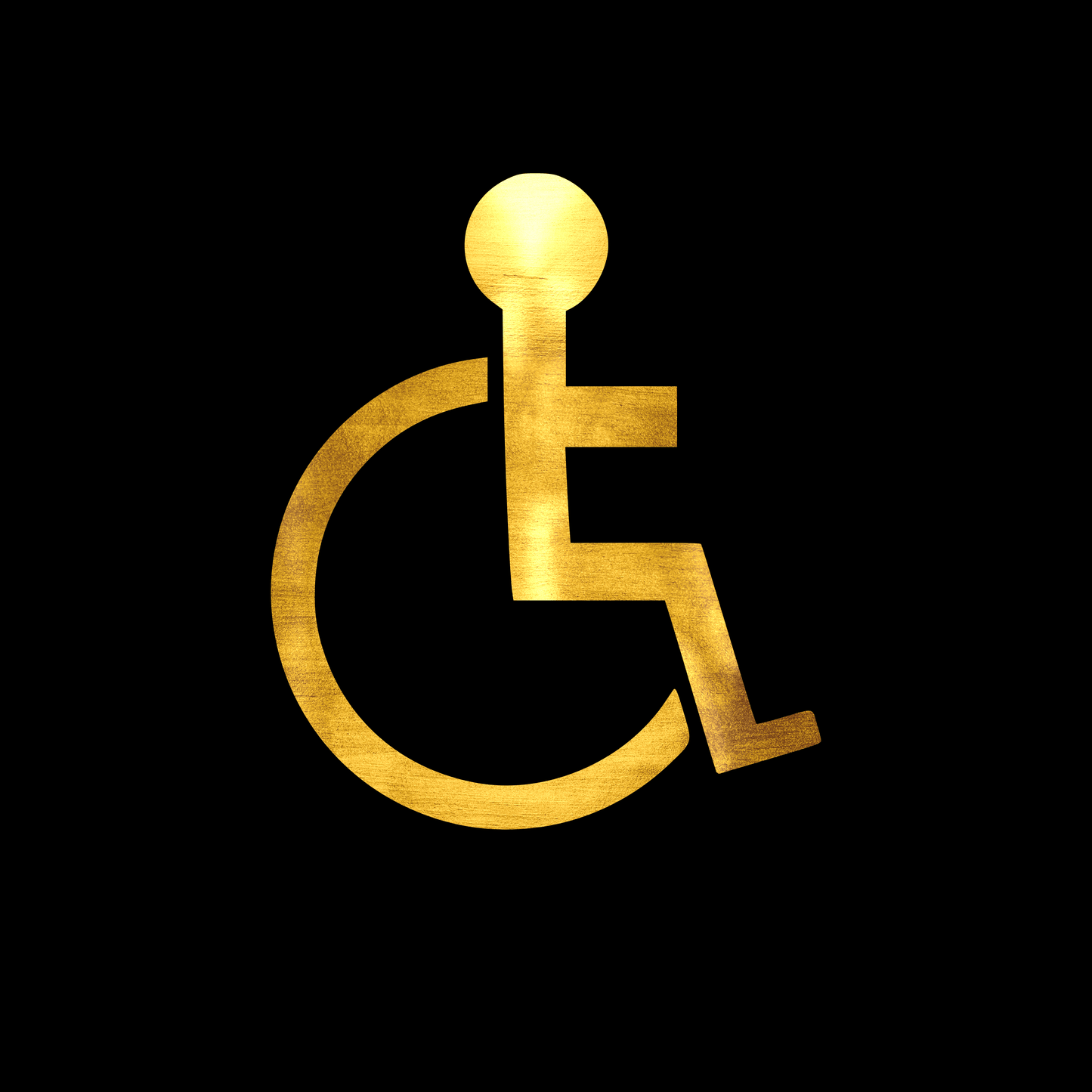 Disabled warning sticker decal