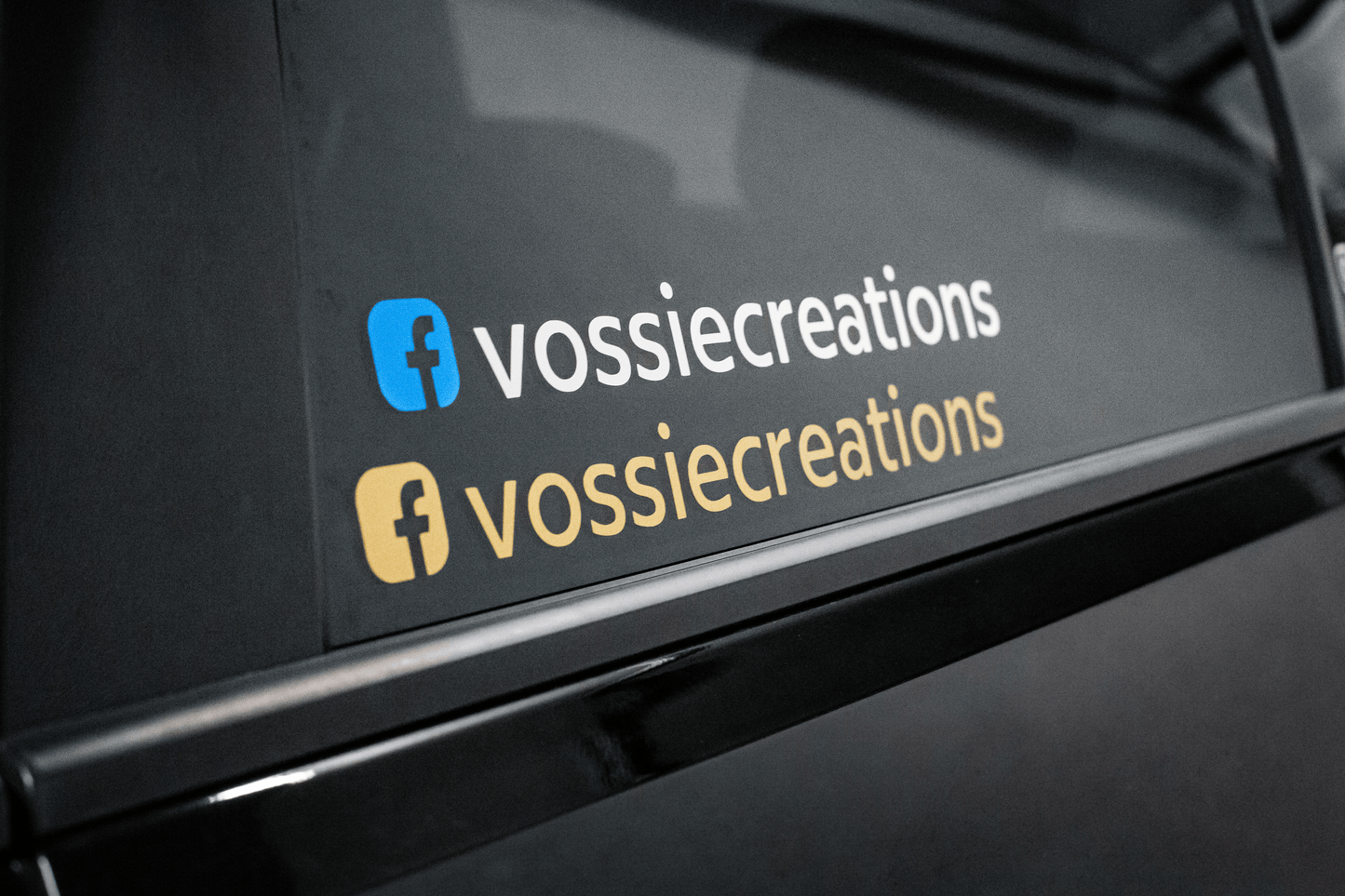 Facebook naam (2x) - Sticker decal