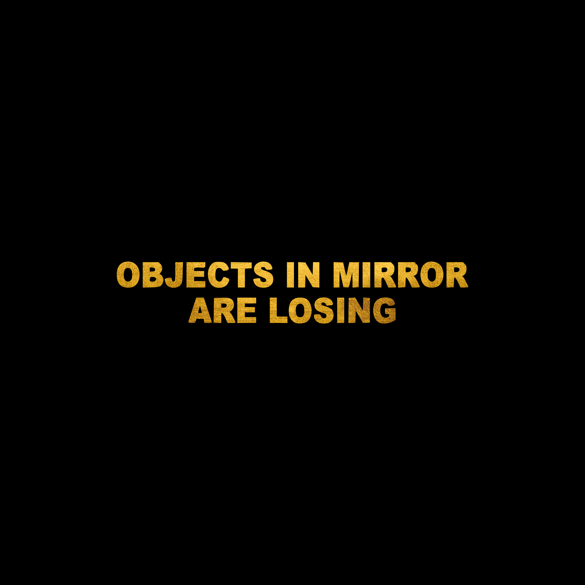Objects in mirror are losing sticker decal