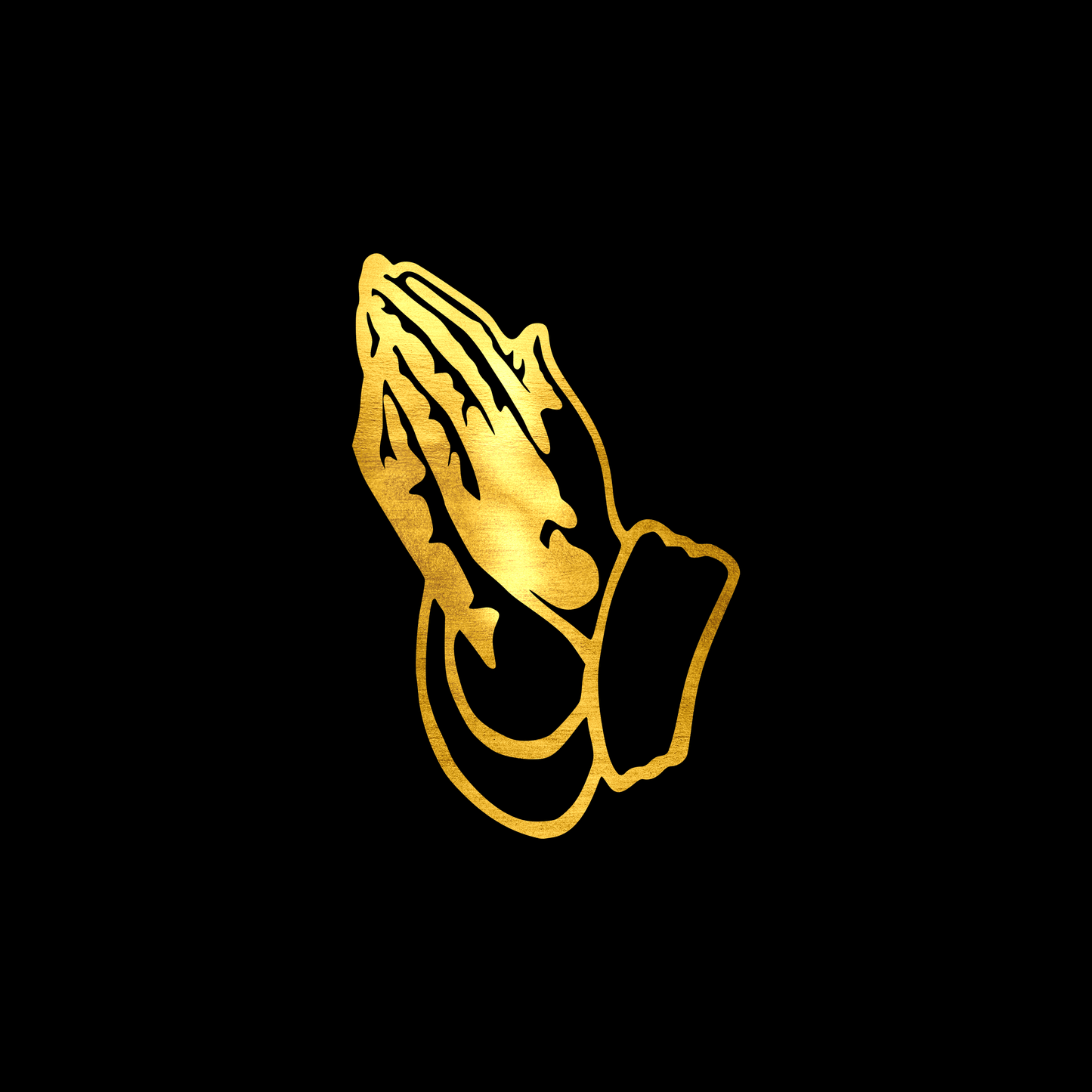 Praying hands sticker decal