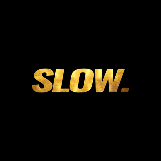 Slow sticker decal