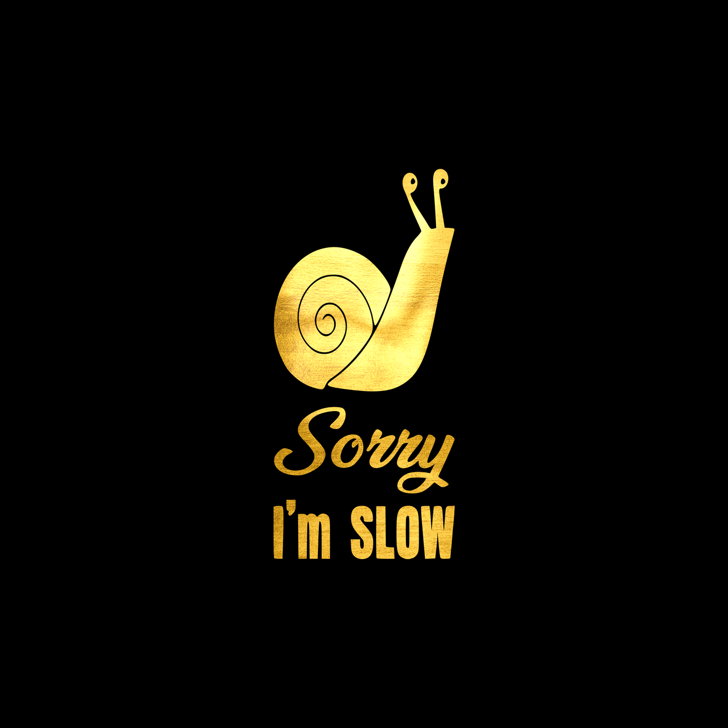 Sorry I'm slow sticker decal