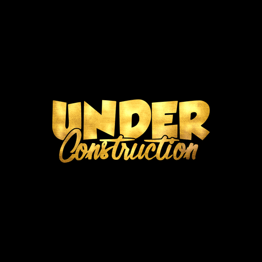 Under construction sticker decal