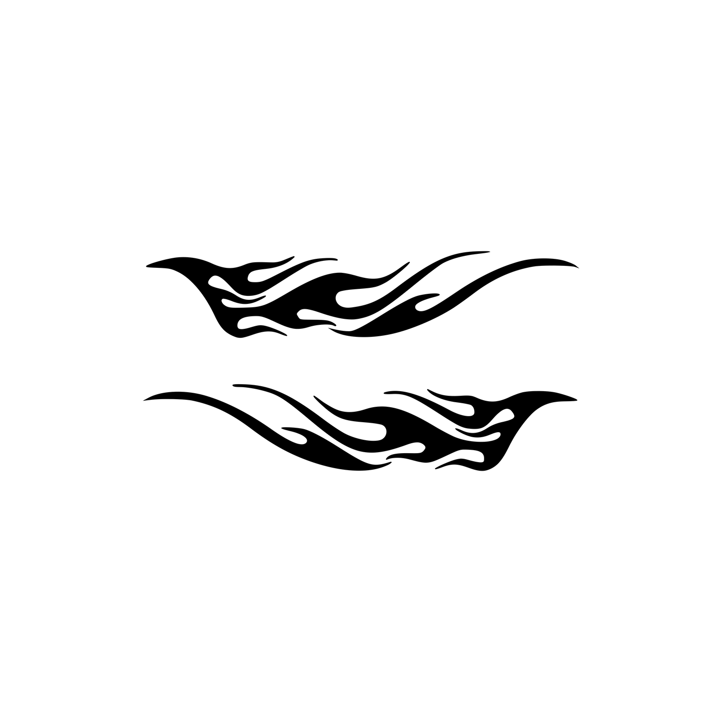 Vlammenset 1 sticker decal