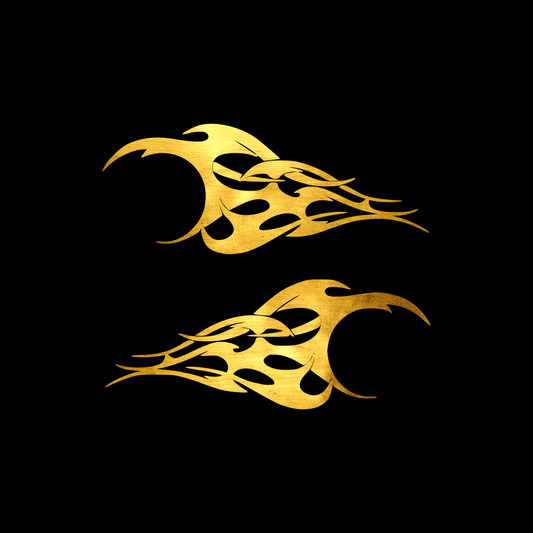 Vlammenset 9 sticker decal