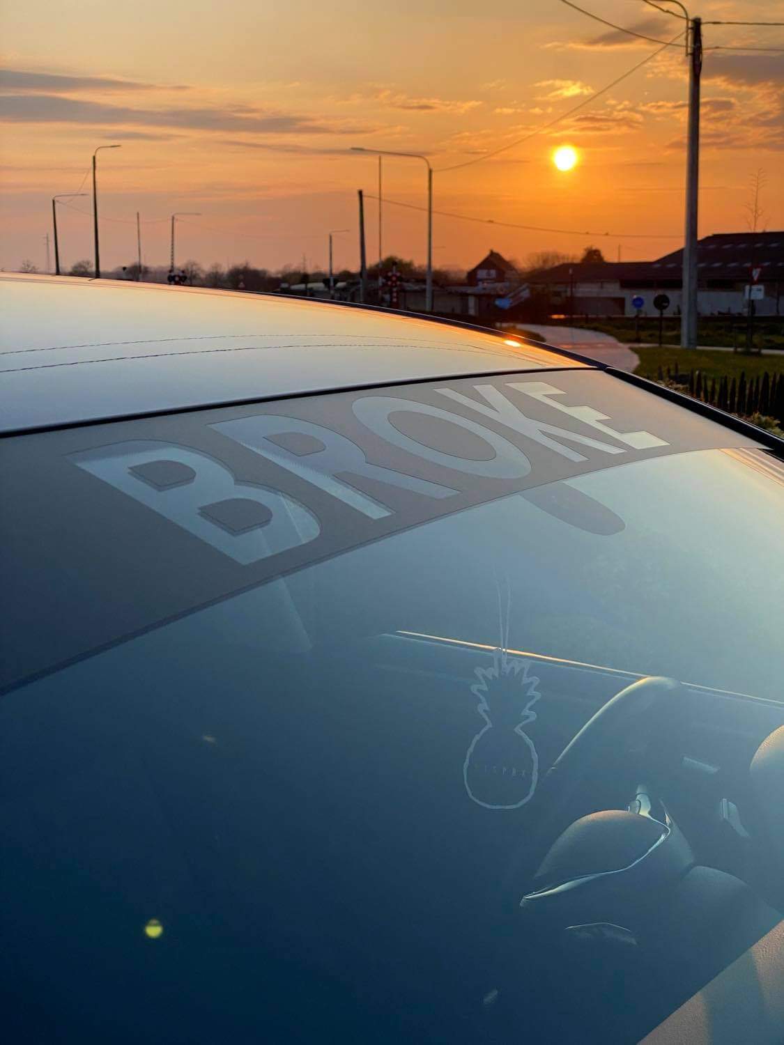 Gepersonaliseerde zonneband uitgesneden tekst