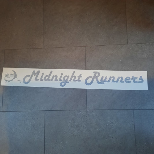 Midnight runners sticker banner