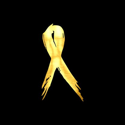 Cancer awareness ribbon sticker decal