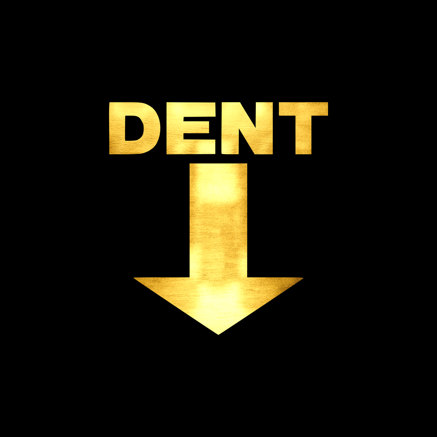 Dent sticker decal