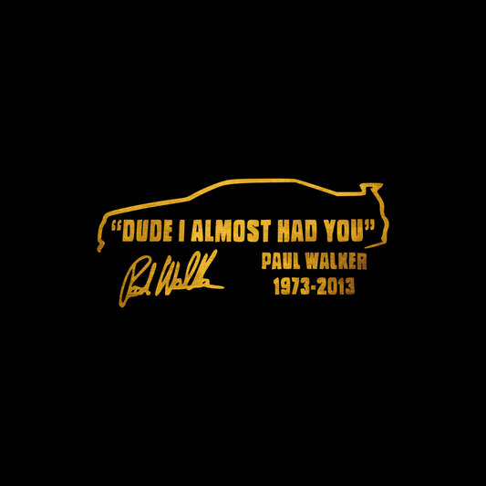 Dude, I almost had you! sticker decal