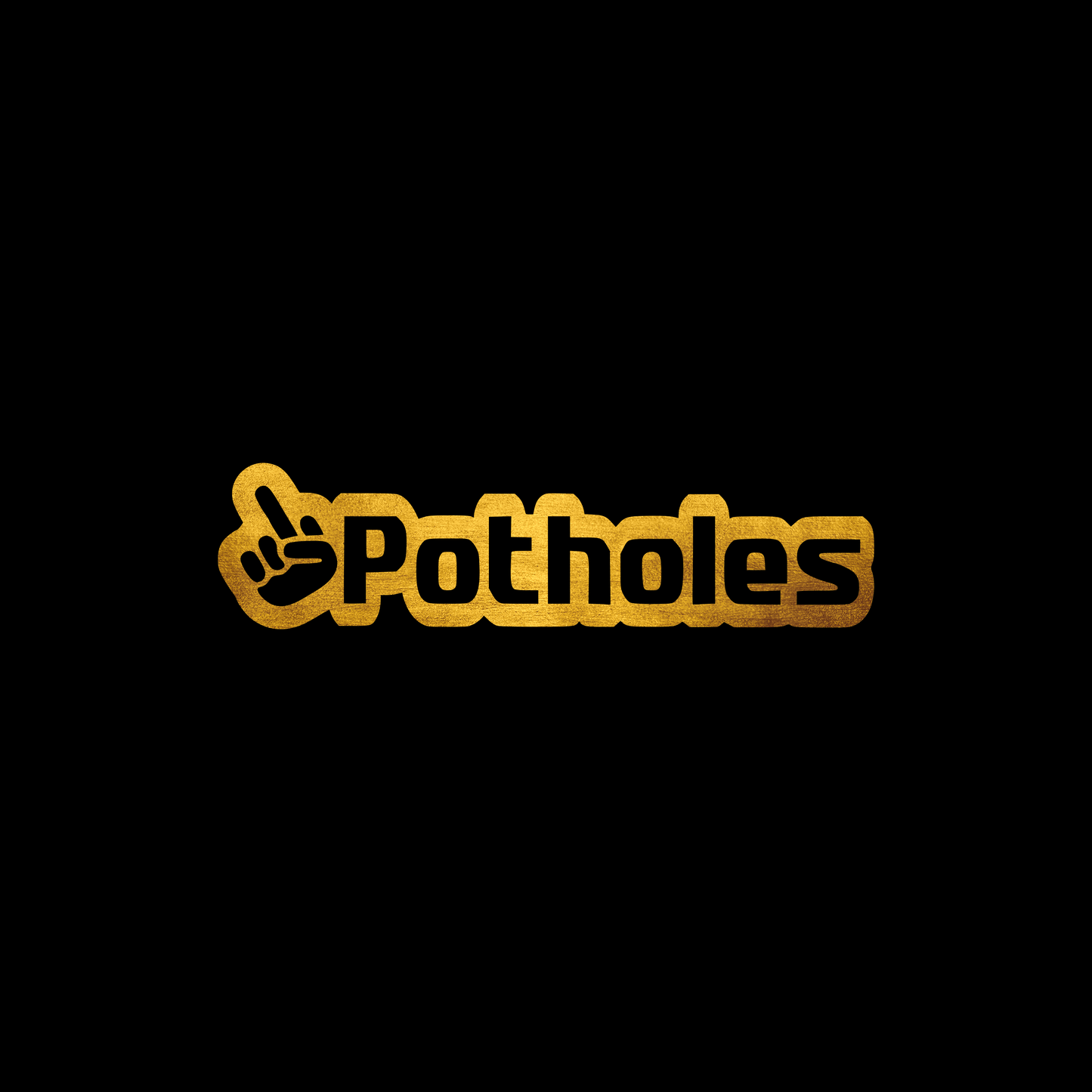 Fuck potholes sticker decal