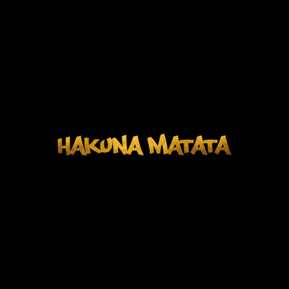 Hakuna matata sticker decal