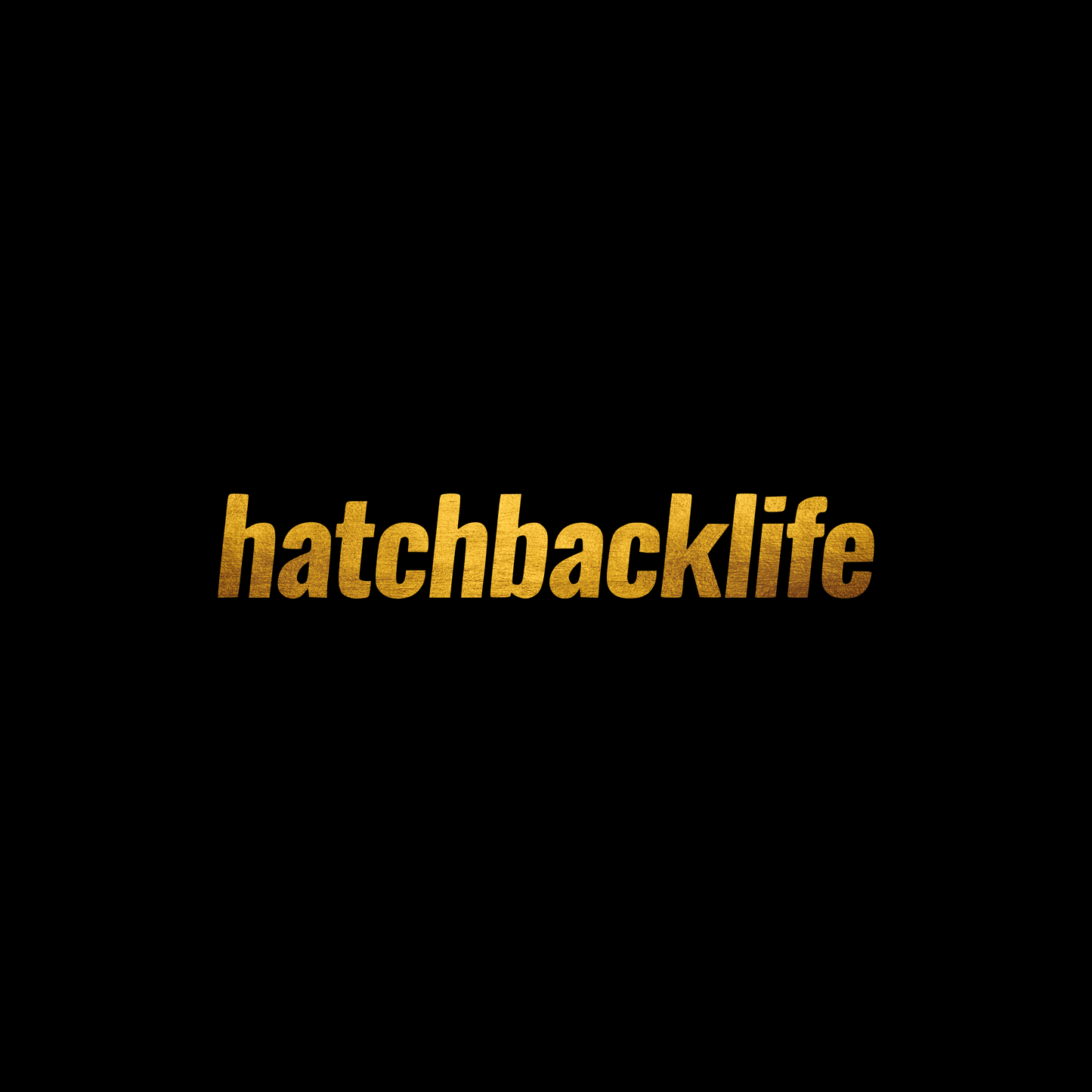 Hatchback life sticker decal