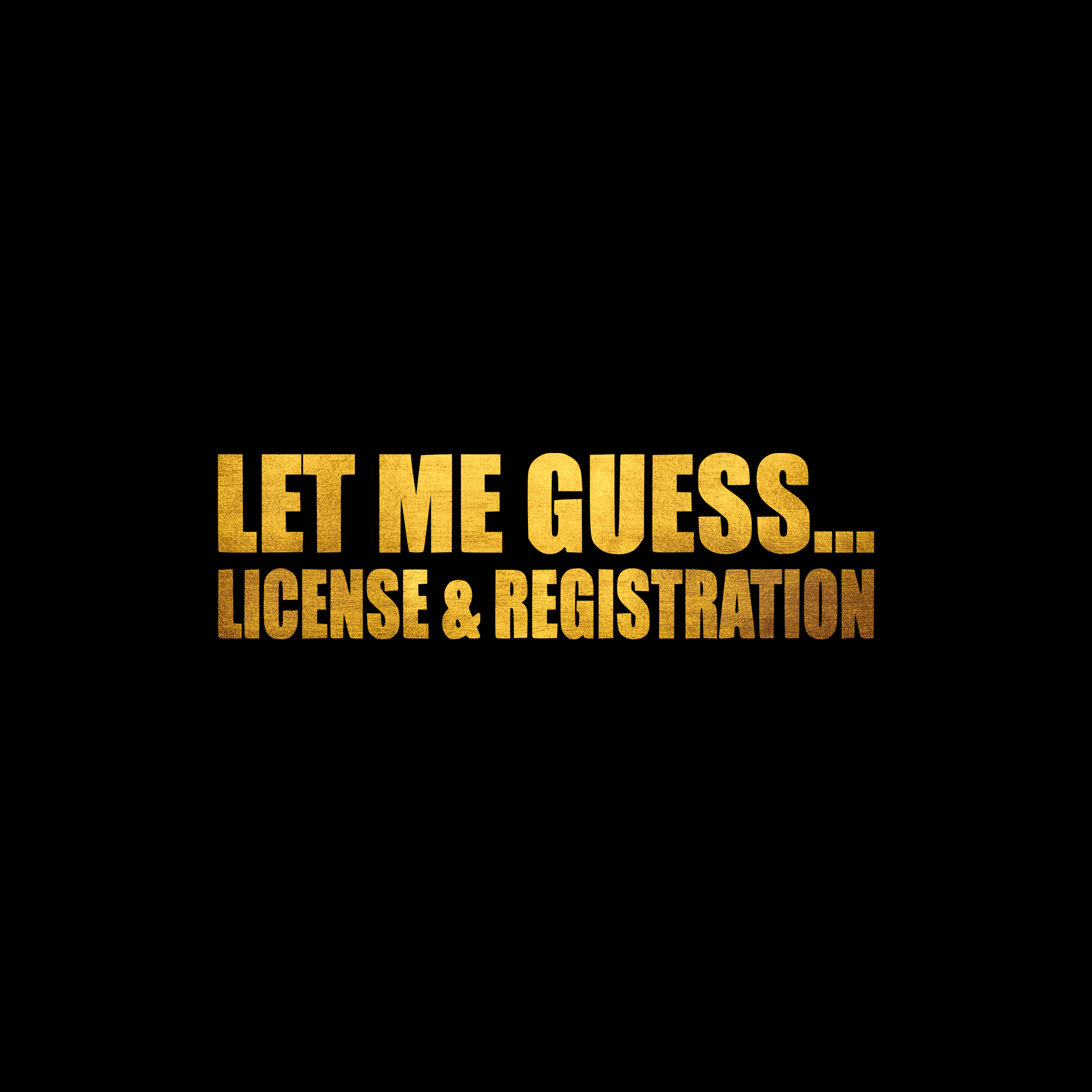 Let me guess.. License and registration sticker decal