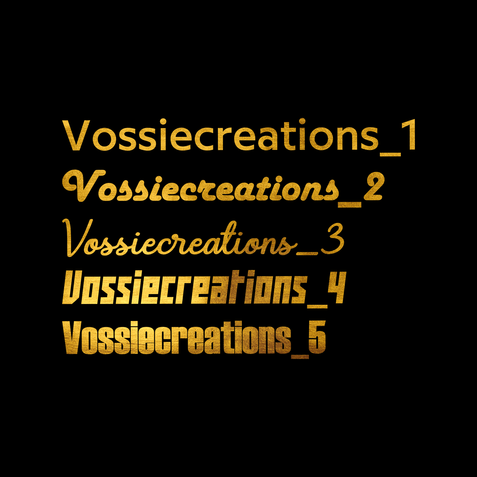 Lettertypes - vossiecreations