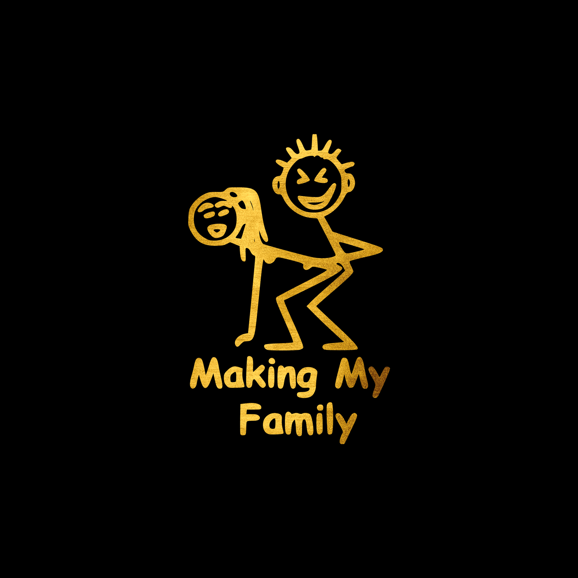 Making my family stickman sticker decal