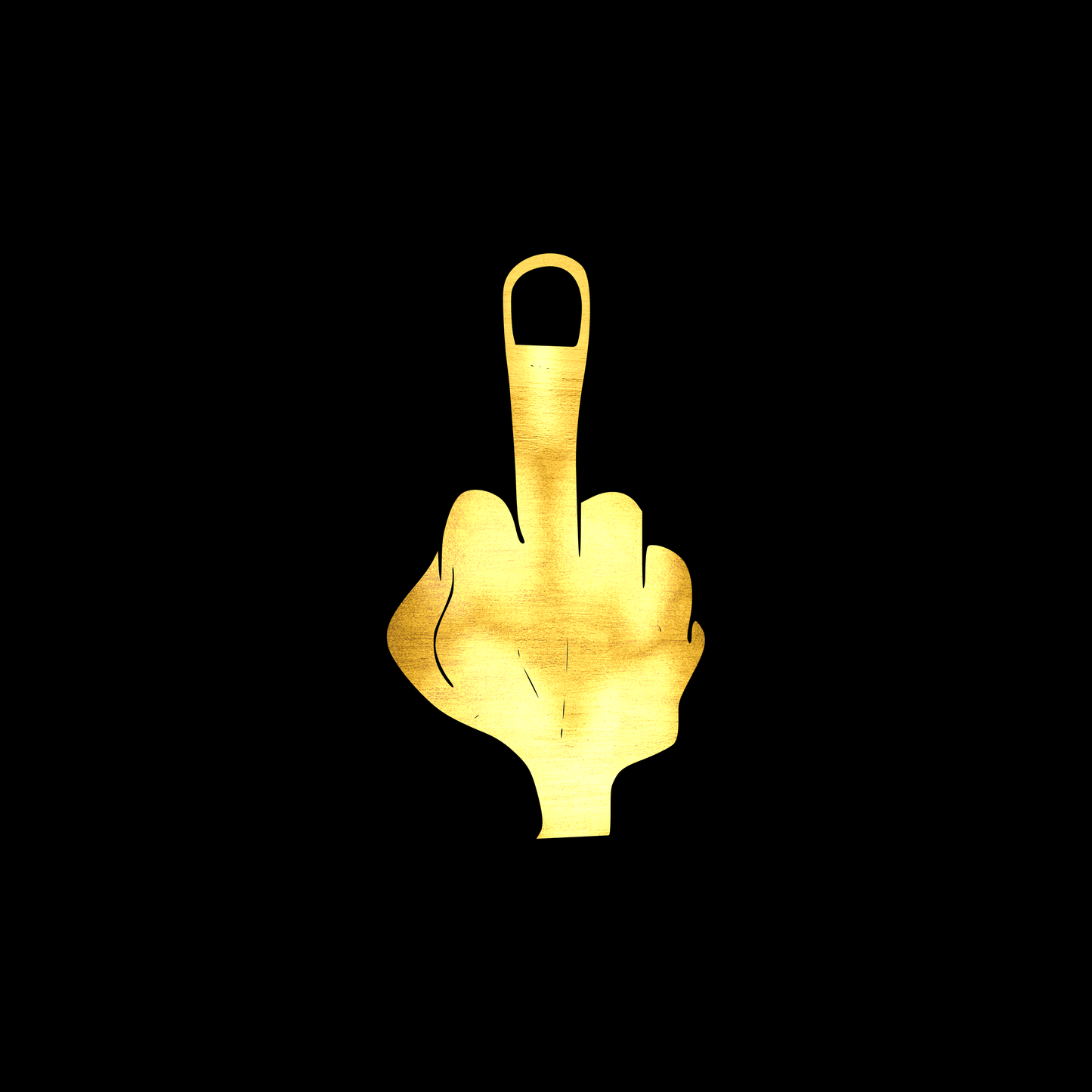 Middle finger sticker decal