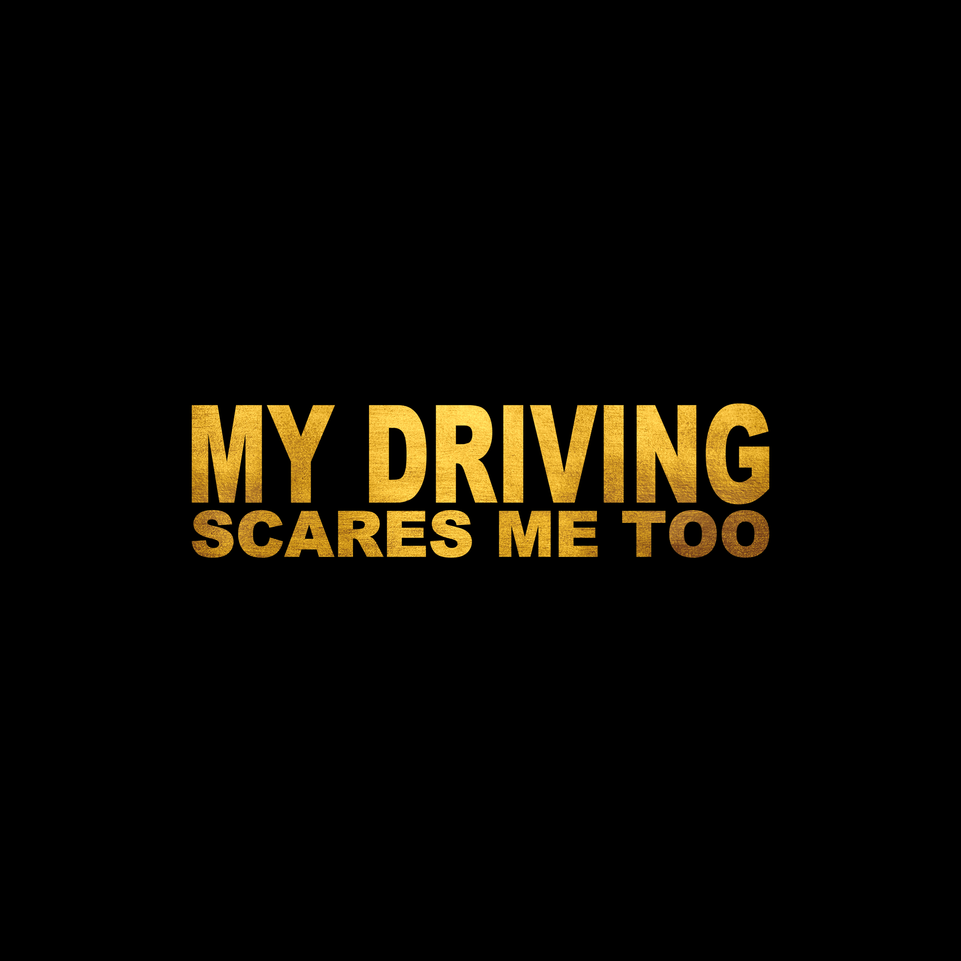 My driving scares me too sticker decal