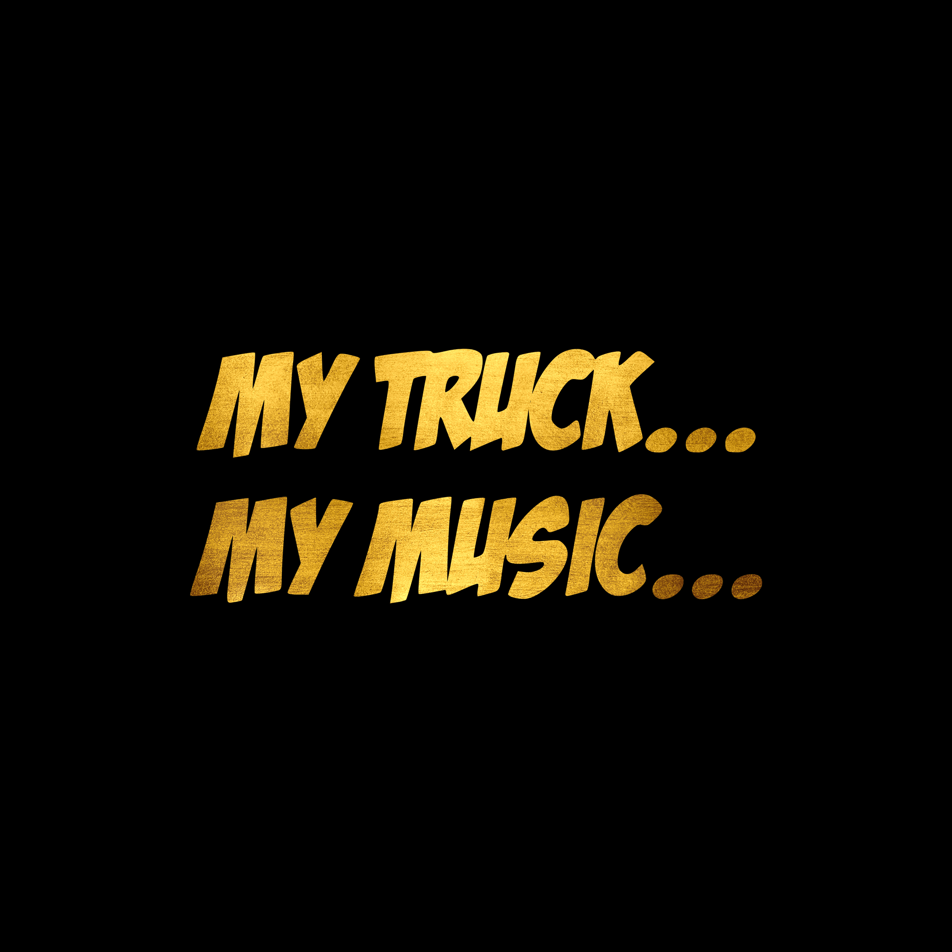 My truck my music sticker decal