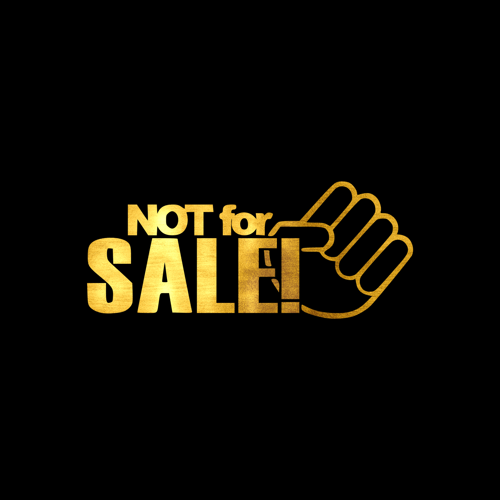 Not for sale sticker decal