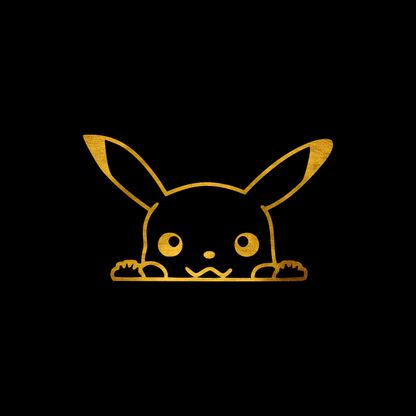 Peeking Pikachu sticker decal