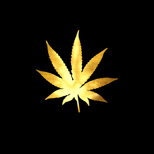 Pot leaf sticker decal