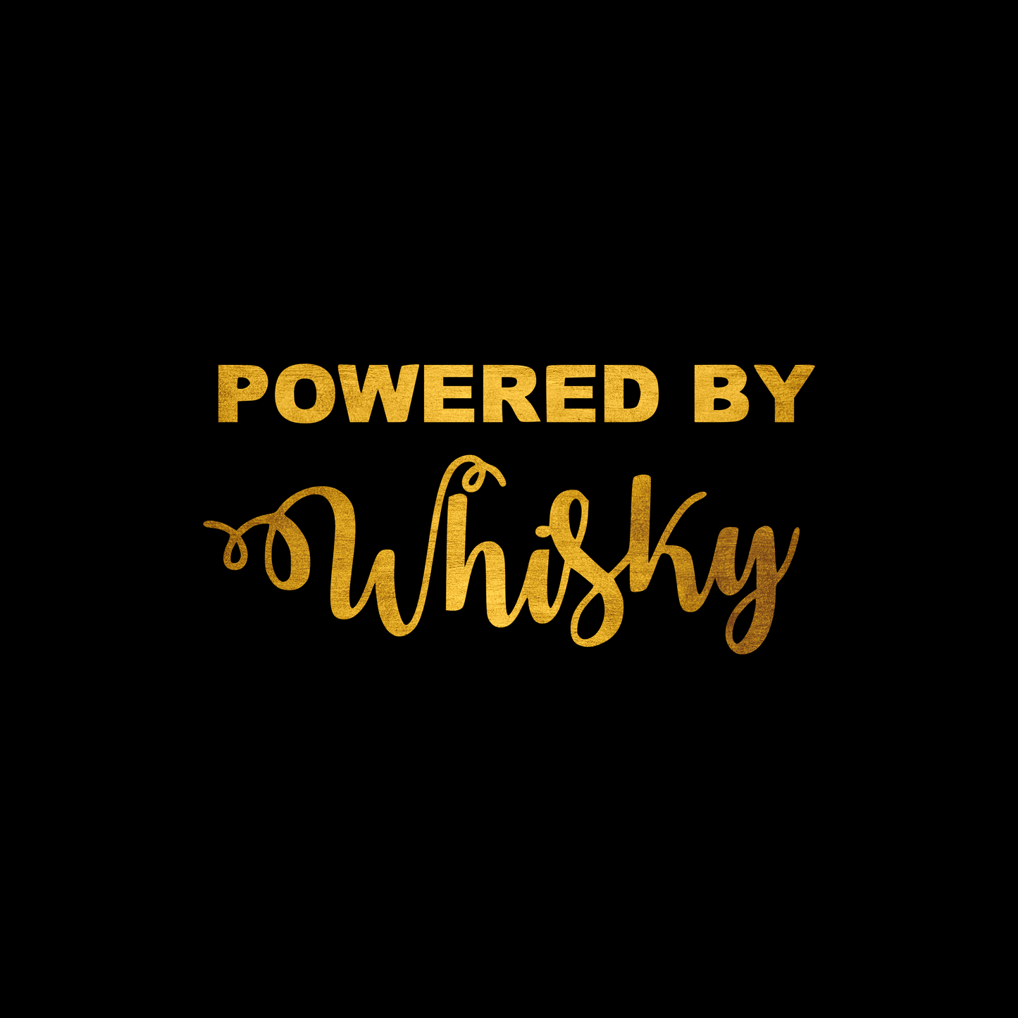 Powered by whiskey sticker decal