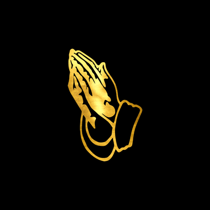  Praying hands sticker decal