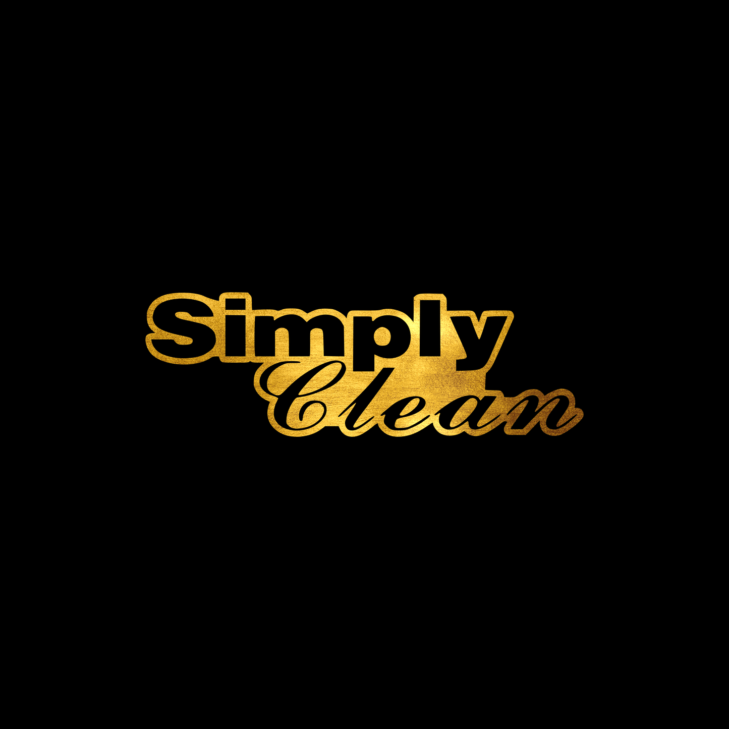 Simply clean sticker decal