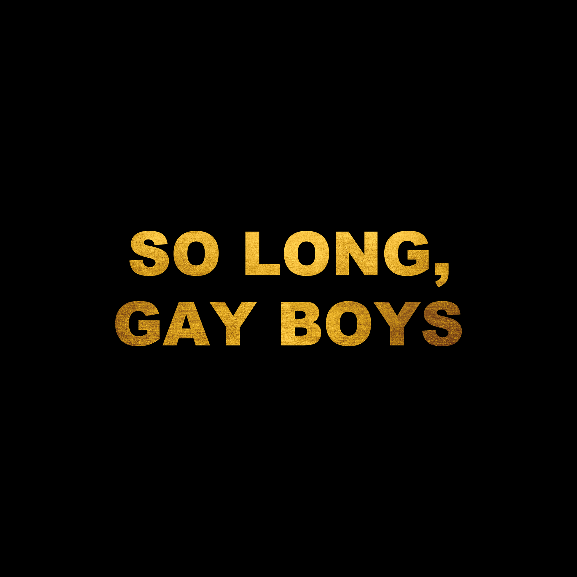 So long gay boys sticker decal