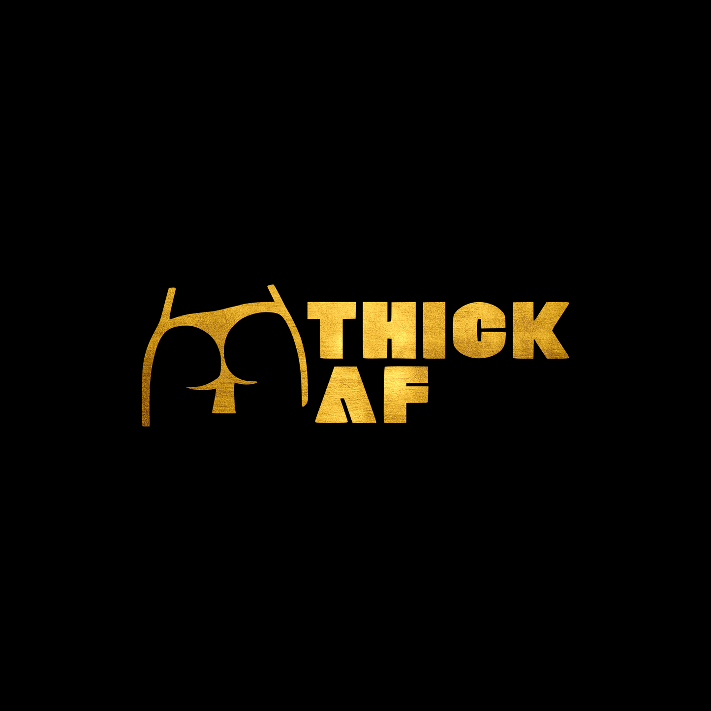 Thick AF sticker decal
