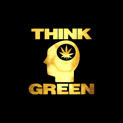 Think green sticker decal