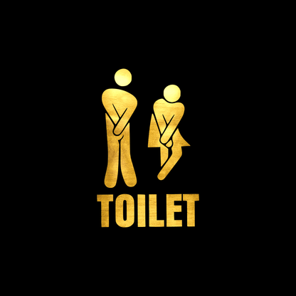 Toilet sticker decal