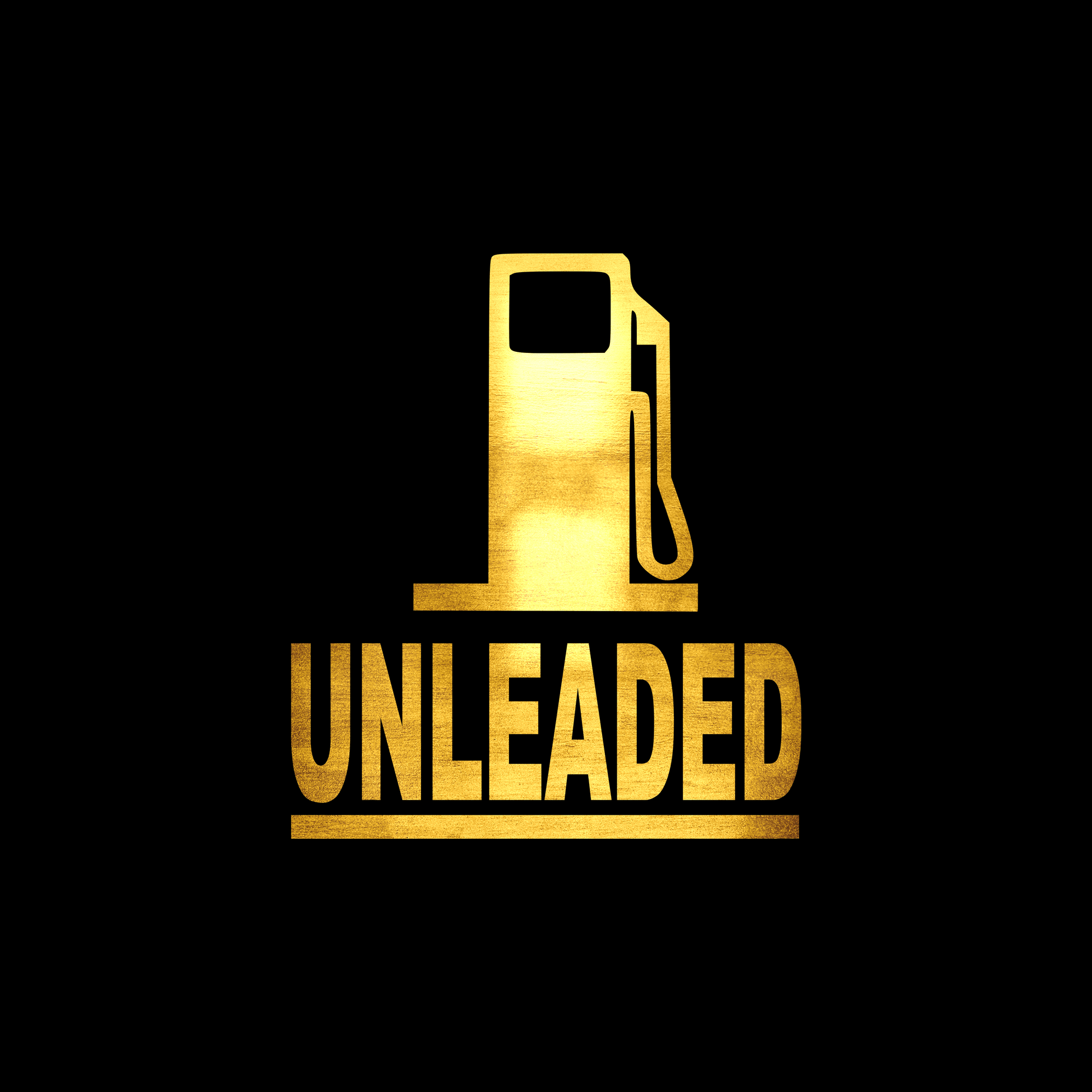 Unleaded sticker decal