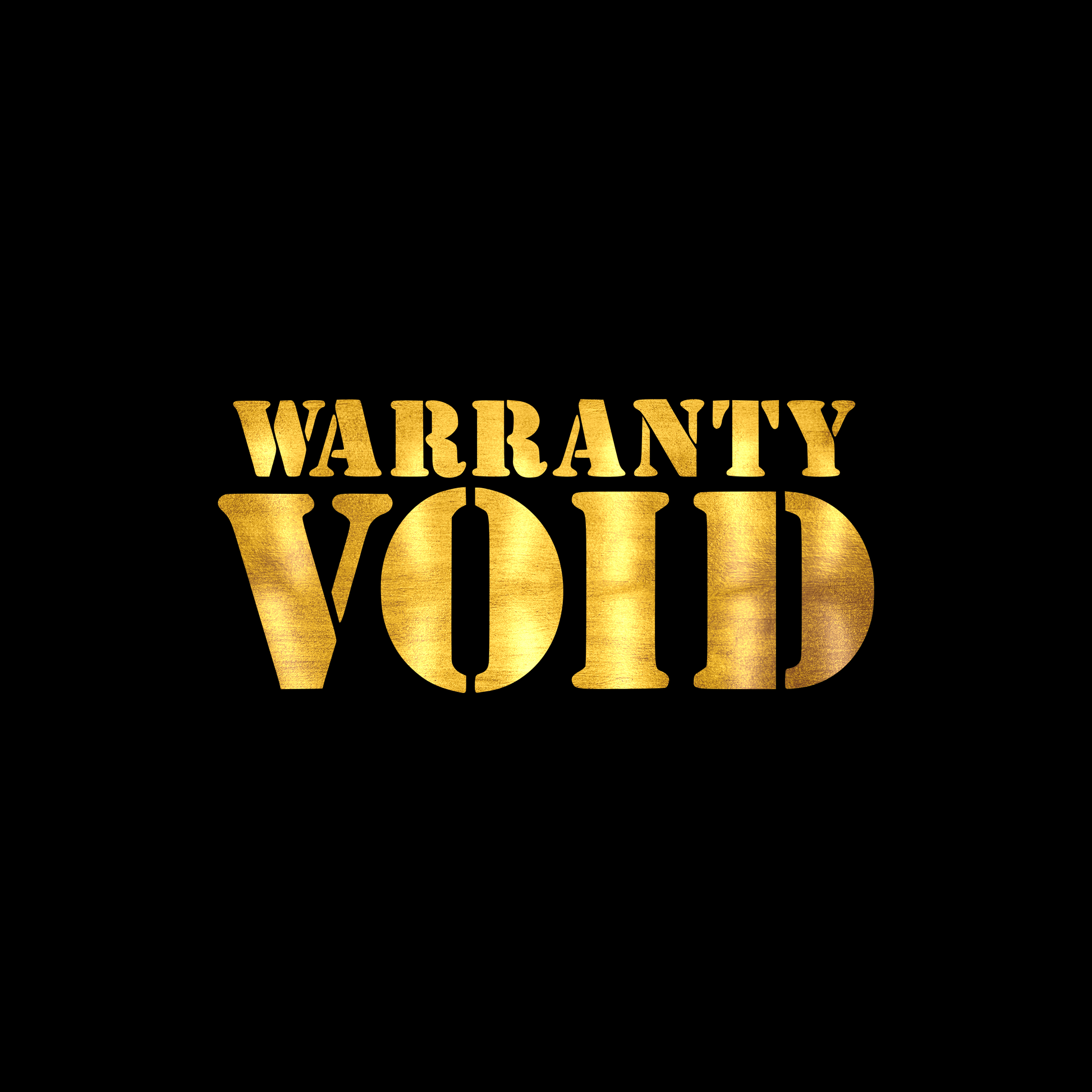 Warranty void sticker decal