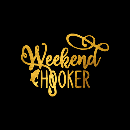 Weekend hooker sticker decal