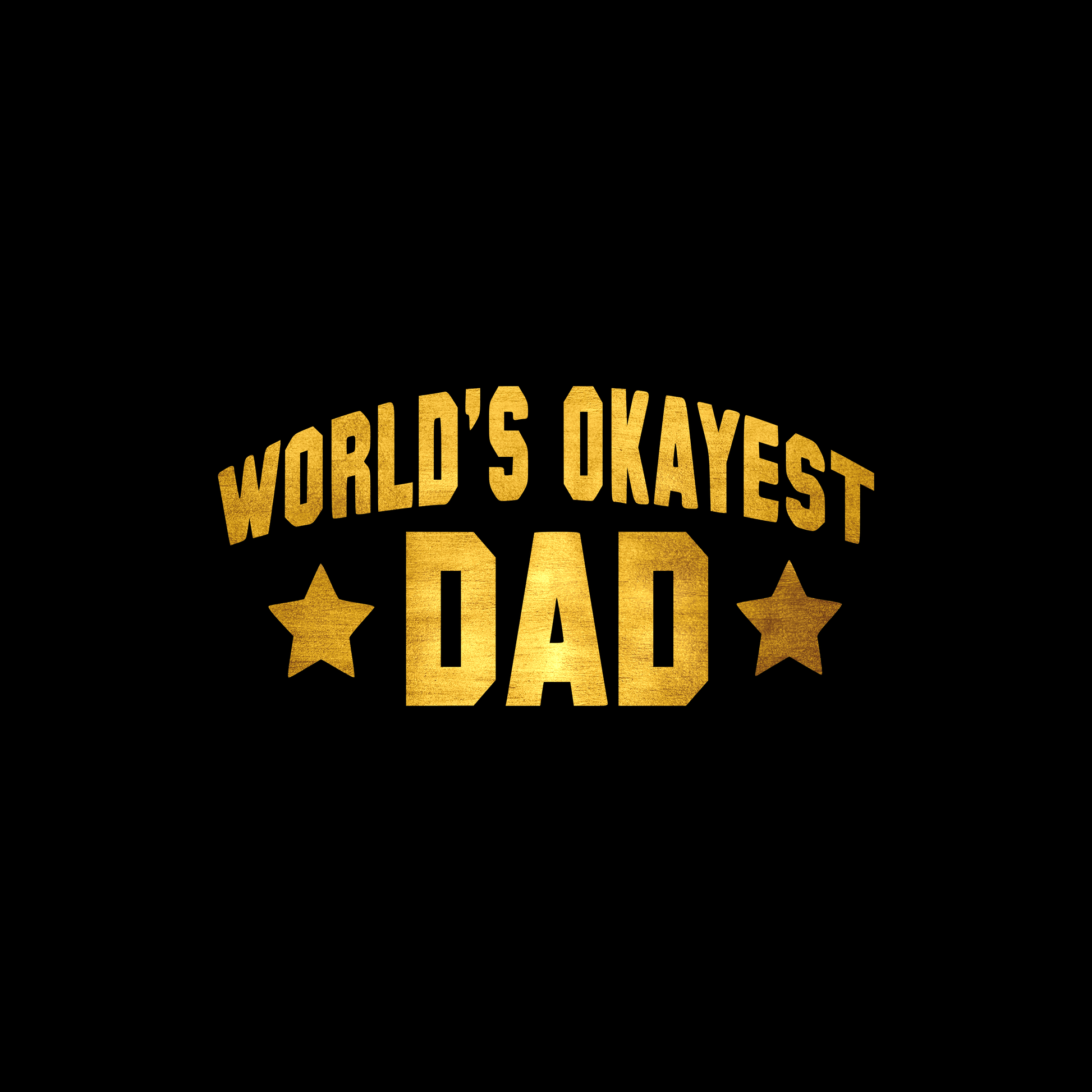 World's okayest dad sticker decal