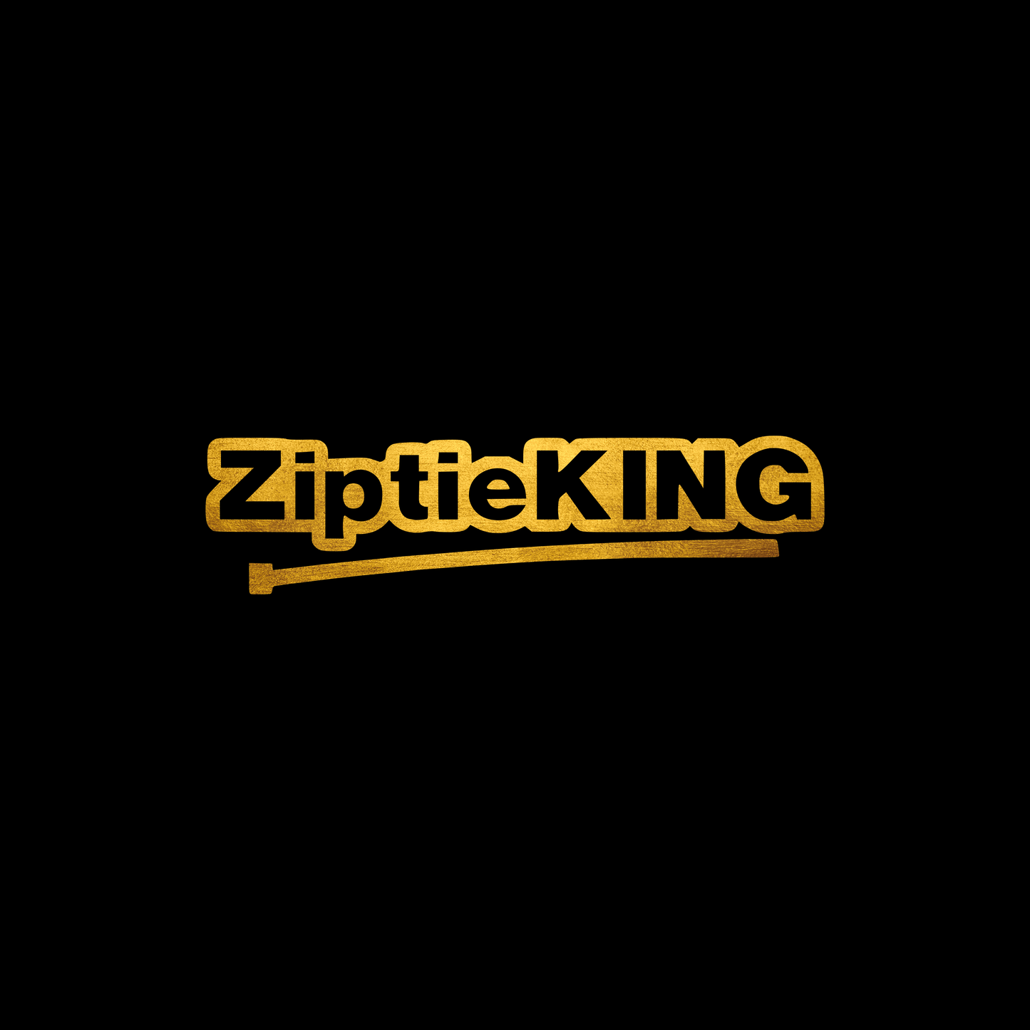 Ziptie king sticker decal